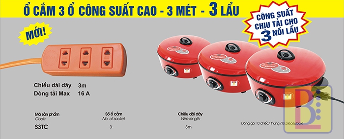 o_cam_lau Ổ CẮM LIOA 3300W DÙNG CHO BẾP LẨU