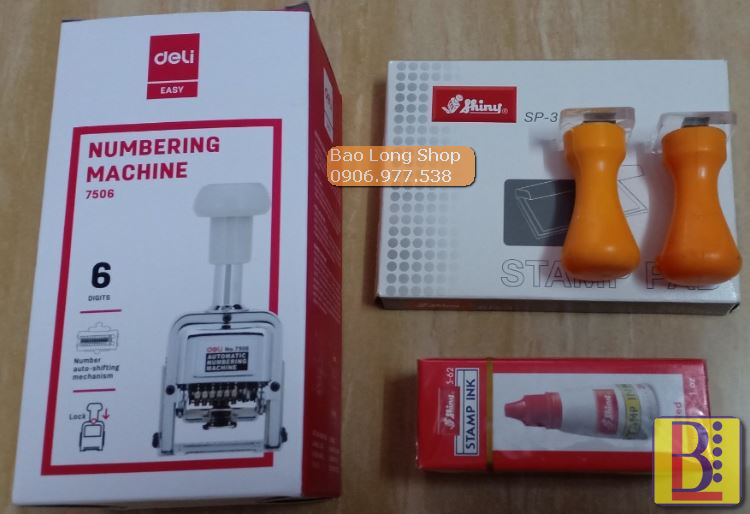 Mực Dấu Shiny Đỏ - Xanh 